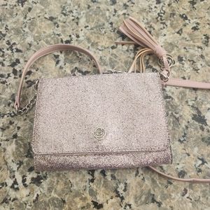Rose gold sparkly purse